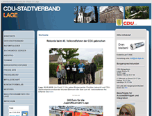 Tablet Screenshot of cdu-lage.datenbereich1.de